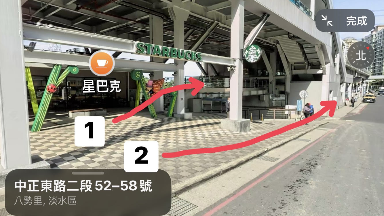 紅樹林站周邊路線指引